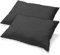 aqua-textil Classic Line Kissenbezug 2er-Set 40 x 80 cm anthrazit grau Baumwolle Kissen Bezug Reißverschluss Jersey Kissenhülle