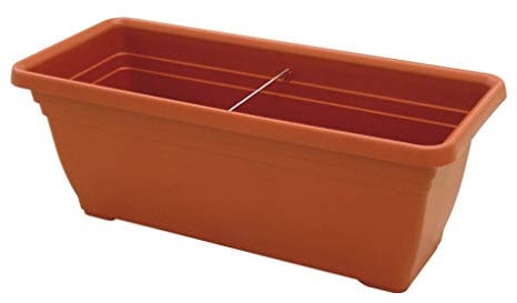 CIS Vaso Fioriera in plastica ICS Colore Terracotta 60x30