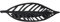 Embrasses, Pinces à Rideaux Décoration en Métal, Modèle Feuille, Couleur Noir et Argent, 2 Pièces