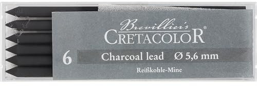 Cretacolor Soft Charcoal Lead 6/Pack