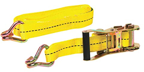 Streetwize - Heavy Duty Ratchet Tie Down with J Hooks, Tensioning Belts/Roof Rack Straps - 35mm x 5 Metre - Ideal For Tying Down: Cargo, Bikes, Motorcycles and Machinery.