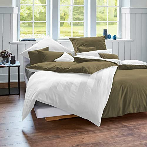 Cotonea 155x220 cm + 40x80 cm, Weiss-Sand