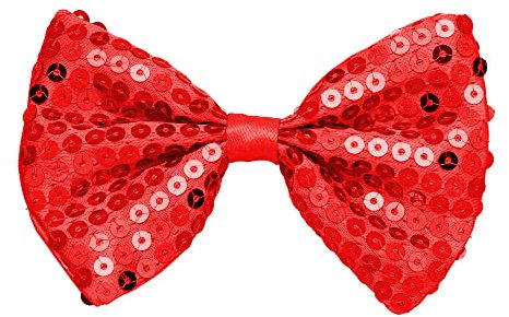 W WIDMANN MILANO Party Fashion - Fliege mit Pailletten, Showgirl, Showman, Kostüm, Accessoire, Karneval, Silvester