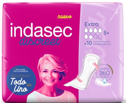 Indasec Sanitary Napkin Extra - 10 Units