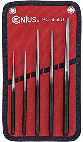 Genius Tools PC-565LU Long Taper Line Up Punch Set, 5-Piece