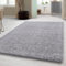 Carpetsale24 Shaggy Hochflor Teppich, 140x200 cm, Hellgrau, weich, flauschig, modern, einfarbig, Vielseitig einsetzbar im Wohnbereich, für Wohnzimmer Schlafzimmer Flur