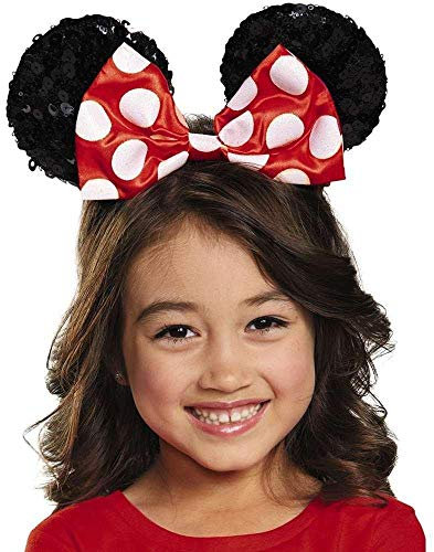 Disguise Costumes Red Minnie Sequin Ears, Girls