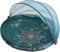 GURU SHOP Fliegenschutz Obstkorb - Türkis/Bemalt, Größe: 35 cm Ø, Küchenaccessoires, Sonstiges