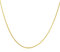 MIORE Kette Gelbgold 9 Karat / 375 Gold Kette Weizekette 45 cm