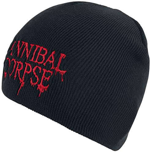 Cannibal Corpse Logo Unisex Mütze schwarz 100% Polyacryl Band-Merch, Bands