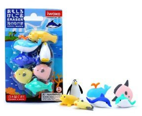 Iwako japanische Super Netter Radiergummi - Sea Life - Mix & Match die Teile Spare (Alter 5 +)
