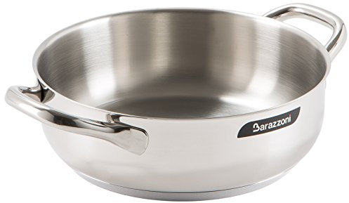 Barazzoni Chef Line Tegame, Acciaio, Argento, cm 28