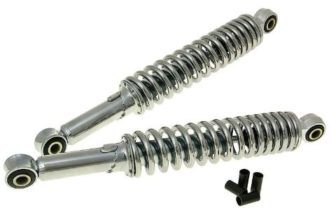 Stoßdämpfer Satz universal Chrom 310mm - Mofa, Mokick, Moped