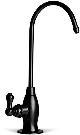 iSpring GK1-ORB Grifo de Ósmosis Inversa de Alta Resistencia, Grifo de Agua Potable para Barra de Cocina de Caño Alto, Grifo de Ósmosis Inversa de Estilo Contemporáneo, Negro Frotado con Aceite
