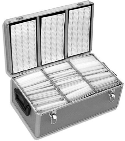 Neo Media 1 X Aluminium CD or DVD Storage Box with Sleeves Holds Upto 420 disks