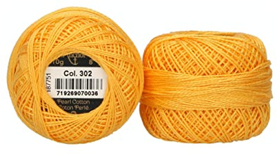 ANCHOR Pearl Yarn, Thickness: 8, Packaging: 10G, Running Length: 82M mais Embroidery Threads
