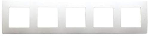 Legrand Niloé 665005 NL Plaque pour interrupteur avec 5 entrées Blanc