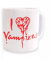I Heart Vampires (white) Tasse (Standard Size Mug/weiß)