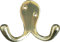 Specialist PB88S Brass Finish Carded Double Robe Hook