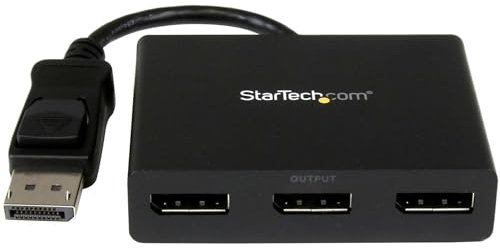 StarTech.com Répartiteur DisplayPort 1.2 à 3 ports, Adaptateur Multi-Moniteur DisplayPort vers 3x DP, Hub MST Double pour Ordinateur 4K 30Hz et 1080p 60Hz - Windows Uniquement (MSTDP123DP)