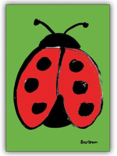 Kartenkaufrausch 1 Geburtstagskarte: Schöne Marienkäfer Gratulationskarte zum Geburtstag oder als Geschenk Beileger • schöne Glückwunschkarte mit Umschlag geschäftlich & privat
