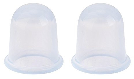 Boolavard Lot de 2 ventouses hypoallergénique minceur anti cellulite amincissante en silicone transparent blanc