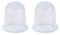 Boolavard Lot de 2 ventouses hypoallergénique minceur anti cellulite amincissante en silicone transparent blanc