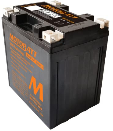 MOTOBATT - Batteria Moto AGM MBTX30UHD | 12V 33.0Ah 450CCA | Sigillata Attivata in Fabbrica | Compatibile con Y60-N24-A, e Altri | Compatibile con Honda, Yamaha, Kawasaki, Suzuki, BMW e Tutti