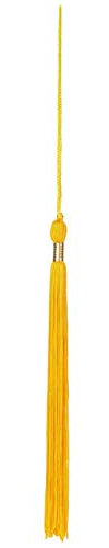 LIERYS Tassel Quaste für Doktorhut - Flexibel anpassbar - Accessoire mit Eleganz - Vielseitig einsetzbar - Saisonübergreifend - Unisex-Design gelb