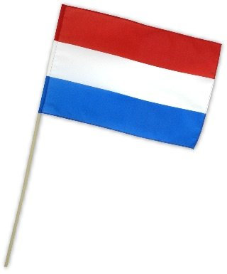 Fahne Flagge Niederlande 30 x 45 cm mit Stab