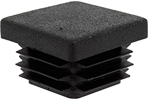 Alberts 859022 Verschlussstopfen für Vierkantrohre | Kunststoff, schwarz | Breite 25 mm | 16er Set