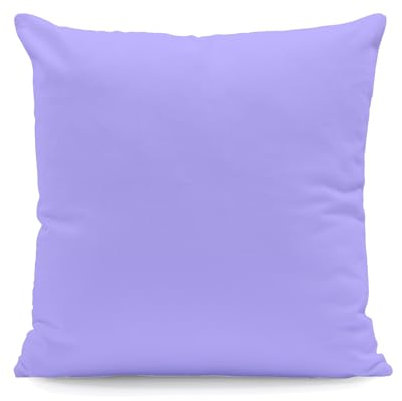 Kissenbezug 40x40 cm Uni Flieder Baumwolle Dekokissen Kissenhülle Couchkissen Sofakissen Deko Reißverschluss