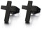 8MM Unisex Schwarz Kreuz Ohrstecker für Herren Damen. Edelstahl Ohrringe. Kreuz Ohrschmuck. 2 Stück