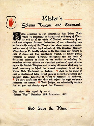 Ulster 's Missa League und Covenant A3 Größe Poster (12. Juli, orange Order, Ulster Scots Ulster Covenant)