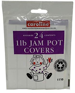 Caroline 1lb Jam Pot Covers 24pk