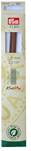 Prym 223160 Strumpfstricknadeln NATURAL 20 cm 2,00 mm