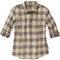 Royal Robbins Oasis Damen Plaid Pullover Top, Damen, Hellkhaki