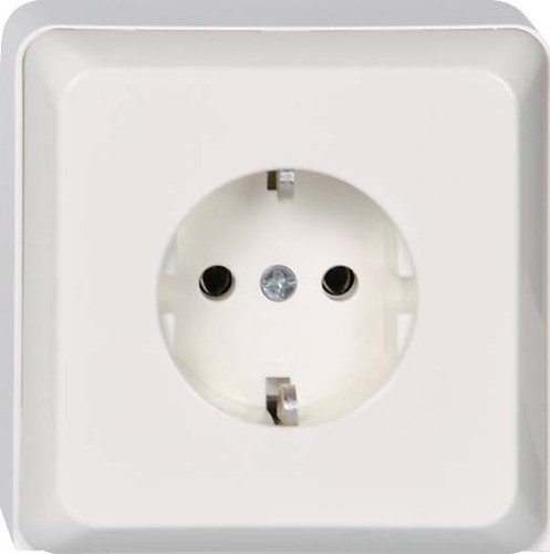 Elso 505410 Steckdose 1fach 16A RENOVIERUNG perlweiss Gerätetr.m.1-f.Std.STK Ren pw