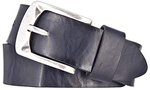 Bernd Götz Damengürtel Walkledergürtel geprägt Rot 402187-0055 Jeansgürtel Leder Gürtel Ledergürtel, Dunkelblau, 90 cm