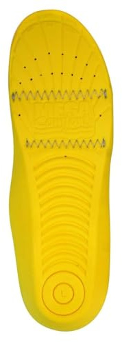 MEGAComfort Inc. - PAMESD-M1415 Personal Anti-Fatigue Mat (ESD) Insoles; Dual Layer 100% Memory Foam with ESD Threads for Anti Static Control, for ESD Footwear ONLY, Men's Size 14-15, Yellow,Black