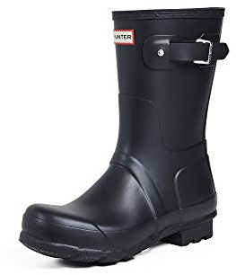 Hunter Men's Original Short Rain Boot, Black, 11