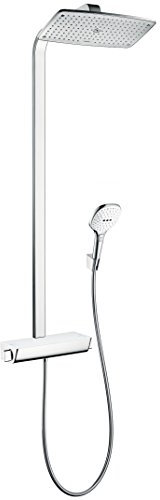 hansgrohe Raindance Select E 360 wassersparendes Duschsystem (3 Strahlarten) Weiß/Chrom