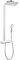 hansgrohe Raindance E Colonne de douche 360 1 jet EcoSmart 9 l/min avec mitigeur thermostatique, blanc/chromé, 27286400