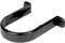 Merriway BH03104 (2 Pcs) Downpipe Clip Bracket, 68mm Black - Pack of 2 Pieces