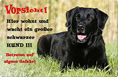Nanyuk +++ Labrador Retriever - Metall Warnschild Schild Hundeschild Sign - LAB 15 T27
