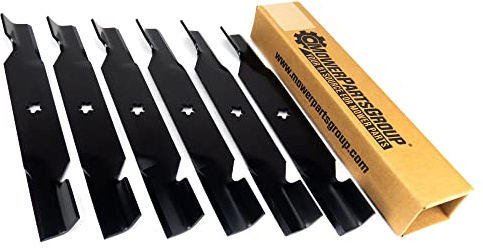 Craftsman 6 Stück High Lift Klingen ersetzt 187254, 187256, 532187254, 532187256 Poulan Husqvarna