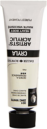 Daler Rowney : Cryla Acrylic Paint : 75ml : Zinc White
