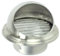 SPARES2GO Stainless Steel Round Bull Nosed External Extractor Wall Vent Outlet with Insect Mesh Grille (100mm, 4)