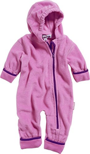 Playshoes Fleece-Overall Unisex Kinder Jumpsuit, pink, 74