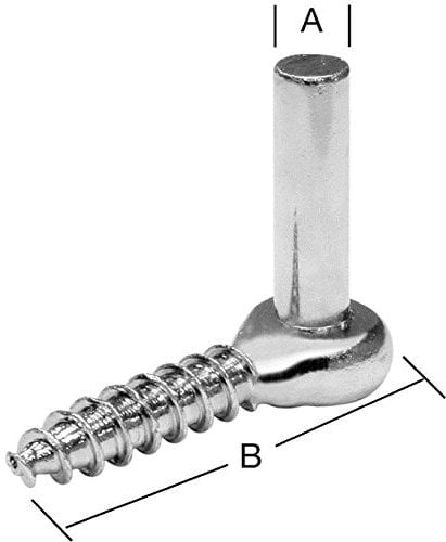 Vormann Einschraubkloben - Bauschloss - Silber - 10x80 mm, 10x110 mm, 13x110 mm
